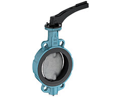 12" Wafer pattern butterfly valve CI/SS/EPDM With handle