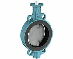 12" Wafer pattern butterfly valve CI/SS/EPDM without Handle