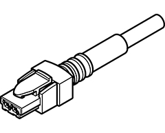 Festo NEBV-HSG2-P-0.5-N-LE2 plug socket with cable 566666