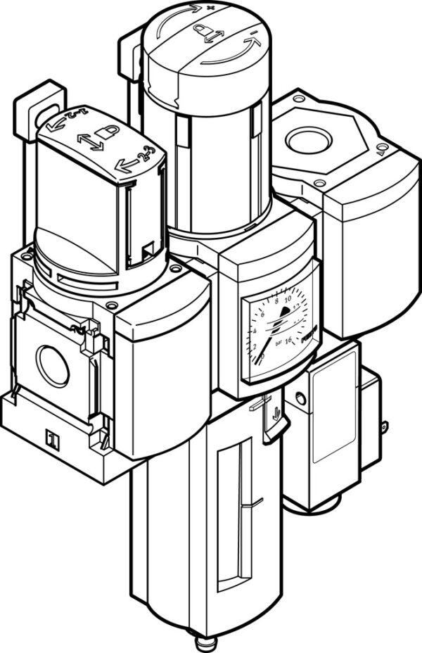 Festo MSB6-1/2:C3J1F3-WP service unit combination 542270