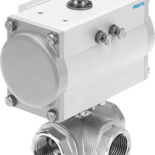 Ball valve actuator unit VZBM-A-1/4"-RP-25-F-3L-B2-PA10 Double Acting