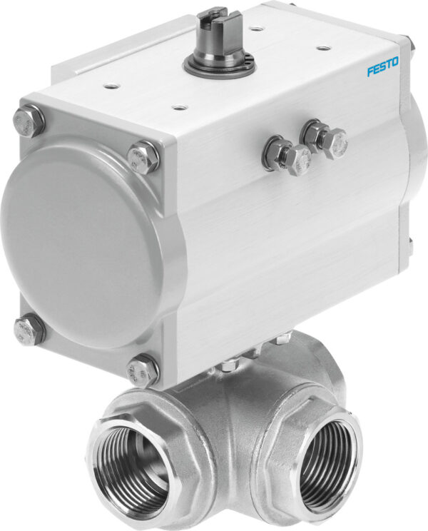 Ball valve actuator unit VZBM-A-1/4"-RP-25-F-3L-B2-PA10 Double Acting