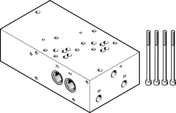 VABP-S1-1V1G-G14-2 sub-base 2614860