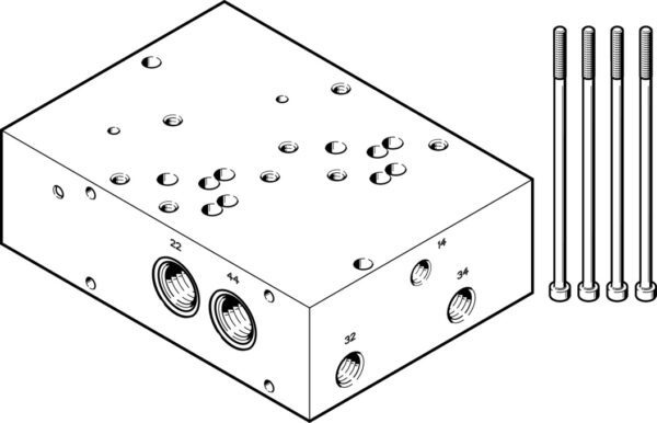 VABP-S1-2V1G-G38-2 sub-base 2738671