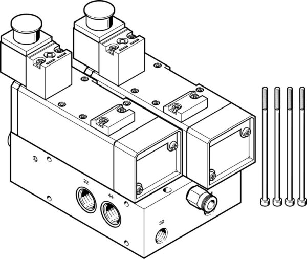 VABP-S1-2V1G-G38-2M-A1 sub-base 2738672