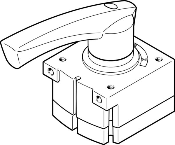 Festo VHER-H-B43C-B-G12 hand lever valve 3192066