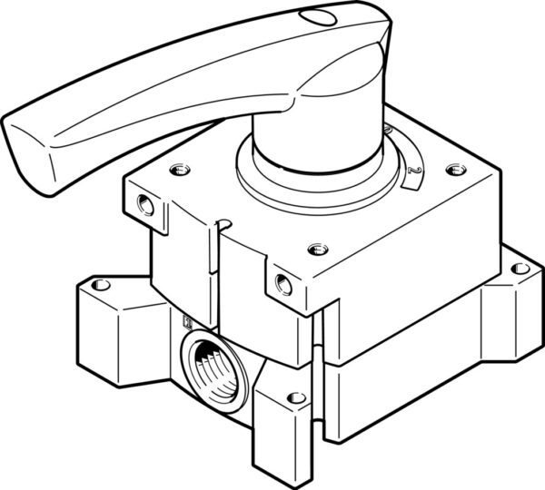 Festo VHER-H-B43C-G12 hand lever valve 3192065