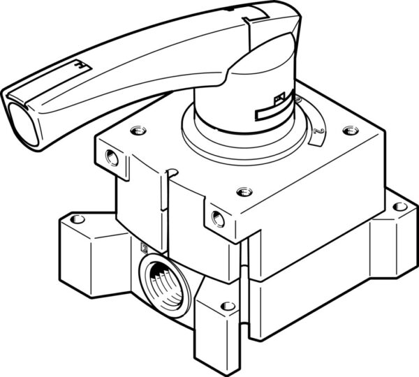 Festo VHER-P-H-B43C-G12 hand lever valve 3192074